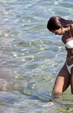 ANITTA in a White Bikini at a Beach in Mykonos 08/02/2023