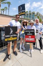 ANNA KENDRICK at Sag-aftra Strike in Los Angeles 08/01/2023