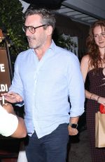 ANNA OSCEOLA and Jon Hamm Out for Dinner at Giorgio Baldi in Santa Monica 08/03/2023