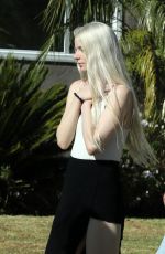 ANYA TAYLOR-JOY and Malcolm McRae Leaves a Friend