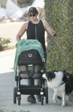 ASHLEIGH BARTY Out with Her Baby and Dog in Brisbane 08/22/2023