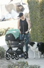 ASHLEIGH BARTY Out with Her Baby and Dog in Brisbane 08/22/2023