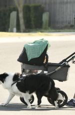 ASHLEIGH BARTY Out with Her Baby and Dog in Brisbane 08/22/2023