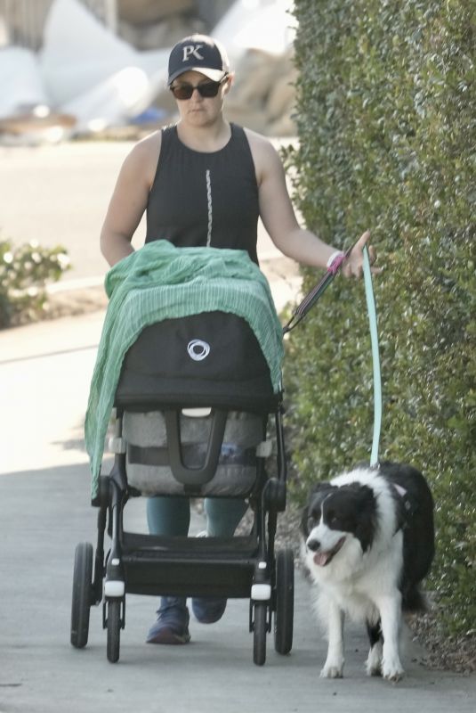 ASHLEIGH BARTY Out with Her Baby and Dog in Brisbane 08/22/2023