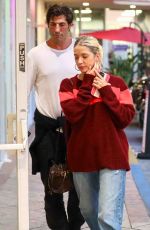 ASHLEY BENSON and Brandon Davis Out for Dinner in Los Angeles 08/29/2023