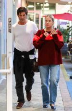 ASHLEY BENSON and Brandon Davis Out for Dinner in Los Angeles 08/29/2023
