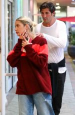 ASHLEY BENSON and Brandon Davis Out for Dinner in Los Angeles 08/29/2023