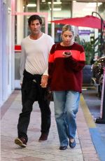 ASHLEY BENSON and Brandon Davis Out for Dinner in Los Angeles 08/29/2023