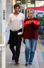 ASHLEY BENSON and Brandon Davis Out for Dinner in Los Angeles 08/29/2023