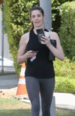 ASHLEY GREENE Leaves Hudson House Restaurant in Beverly Hills 08/01/2023