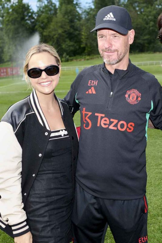 BAILEE MADISON and Blake Richardson Visit Manchester United While Training in New Jersey 07/22/2023
