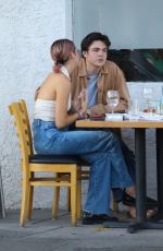 BAILEE MADISON and Singer Blake Out Kissing at Kabosu in Toluca Lake 08/09/2023