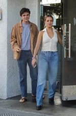 BAILEE MADISON and Singer Blake Out Kissing at Kabosu in Toluca Lake 08/09/2023