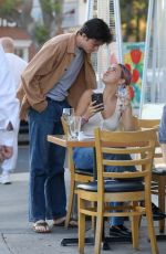 BAILEE MADISON and Singer Blake Out Kissing at Kabosu in Toluca Lake 08/09/2023