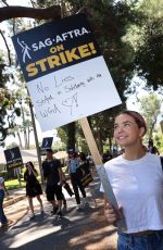 BAILEE MADISON at Sag-aftra Strike in Burbank 08/22/2023