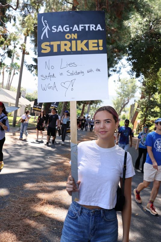 BAILEE MADISON at Sag-aftra Strike in Burbank 08/22/2023