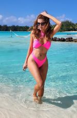 BLANCA BLANCO in a Pink Bikini at St. Regis Beach in Bora Bora 08/19/2023