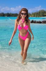 BLANCA BLANCO in a Pink Bikini at St. Regis Beach in Bora Bora 08/19/2023