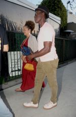 BRIDGID COULTER and Don Cheadle Out for Dinner at Giorgio Baldi in Santa Monica 08/29/2023