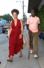 BRIDGID COULTER and Don Cheadle Out for Dinner at Giorgio Baldi in Santa Monica 08/29/2023