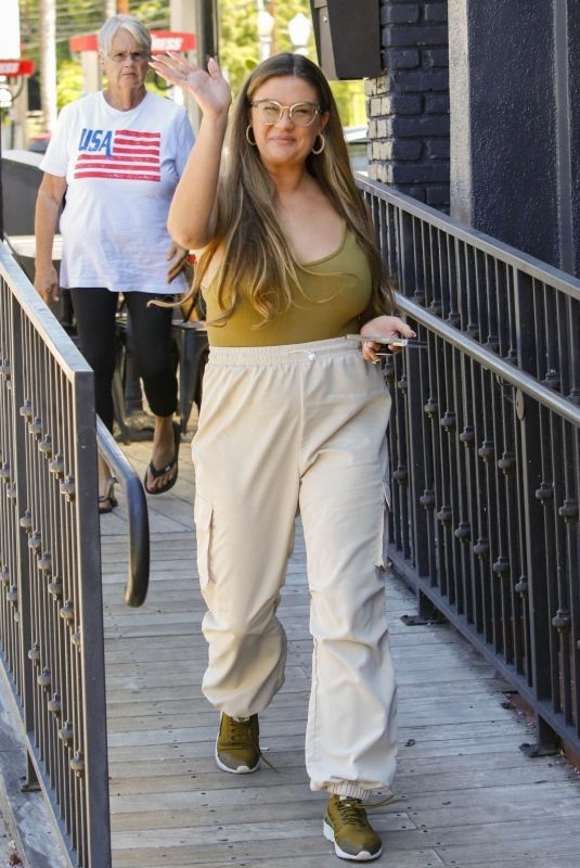 BRITTANY CATWRIGHT Arrives at Jax’s Studio City Bar in Studio City 08/24/2023