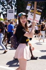 BRITTANY CURRAN at SAG Strike at Universal Studios in Hollywood 08/04/2023