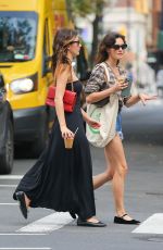 CAMILA MORRONE and PHOEBE TONKIN Out for Ice-coffee in New York 08/11/2023