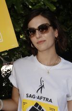 CAMILLA BELLE at SAG-AFTRA and WGA Strike at Warner Brothers Studios in Burbank 08/18/2023