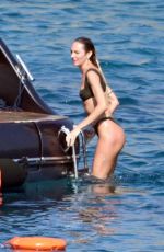 CANDICE SWANEPOEL, DOUTZEN KROES and JOAN SMALLS in Bikinis on Holiday on Mykonos Islands 08/21/2023