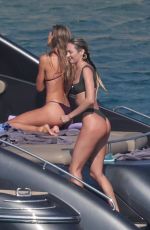 CANDICE SWANEPOEL in Bikini on Vacatio in Mykonos 08/21/2023