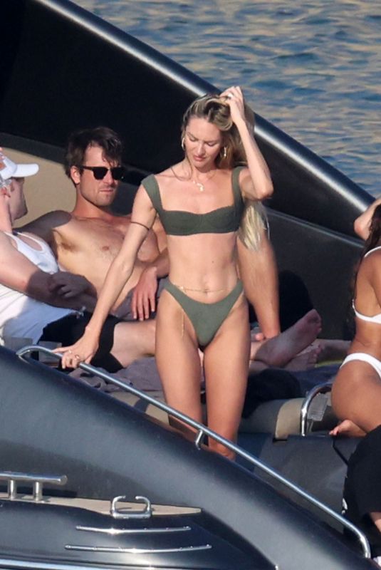CANDICE SWANEPOEL in Bikini on Vacatio in Mykonos 08/21/2023