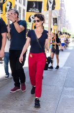 CARLA GUGINO at Sag-aftra Strike in New York 07/31/2023