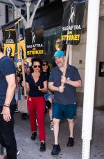 CARLA GUGINO at Sag-aftra Strike in New York 07/31/2023