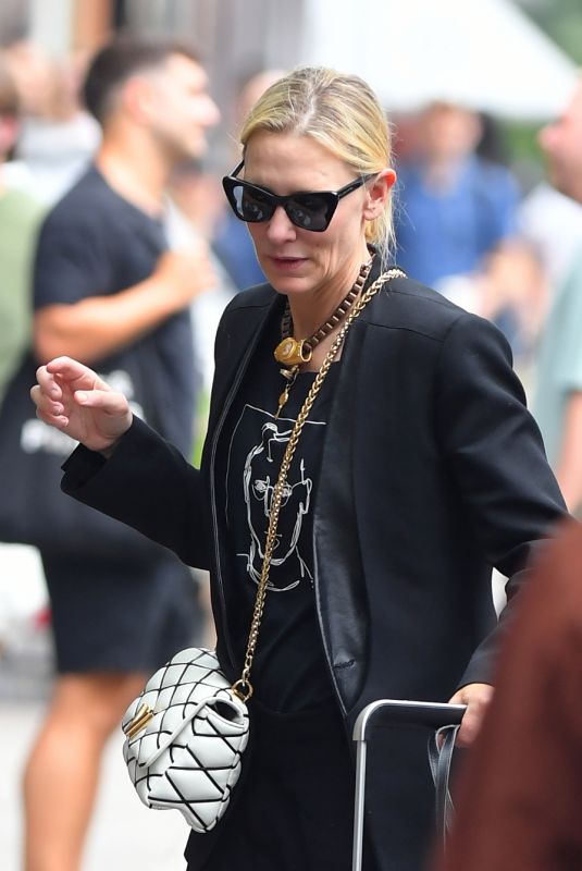 CATE BLANCHETT Out and About in New York 08/26/2023