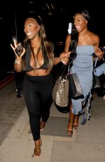 CATHERINE AGBAJI Arrives at Mondarin Hotel Shoreditch in London 08/04/2023