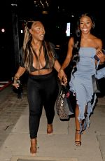 CATHERINE AGBAJI Arrives at Mondarin Hotel Shoreditch in London 08/04/2023