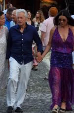 CATHERINE ZETA JONES and Michael Douglas Out in Portofino 07/31/2023
