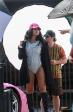 CHARLI XCX and DEVON LEE CARLSON Out Filming in Los Angeles 08/01/2023