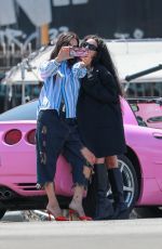 CHARLI XCX and DEVON LEE CARLSON Out Filming in Los Angeles 08/01/2023