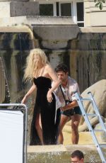 CHIARA MASTROIANNI and CATHERINE DENEVUE on the Set of O Sole Mio 08/22/2023