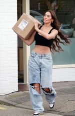 CHLOE FERRY Arrives at a Beauty Salon in Newcastle 08/17/2023