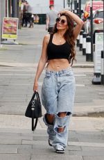 CHLOE FERRY Arrives at a Beauty Salon in Newcastle 08/17/2023