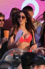 CHLOE FERRY at a Party with Dj Booth at Wayne Linekers O Beach Club in Ibiza 08/29/2023