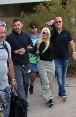 CHRISTINA AGUILERA Arrives in Israel 08/09/2023