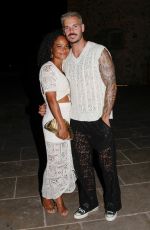 CHRISTINA MILIAN and Matt Pokora Leaves Cherry Restaurant in Saint Tropez 08/08/2023