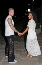 CHRISTINA MILIAN and Matt Pokora Leaves Cherry Restaurant in Saint Tropez 08/08/2023