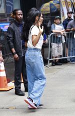 CINDY HERRON Leaves Good Morning America Studio in New York 08/16/2023