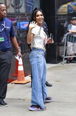 CINDY HERRON Leaves Good Morning America Studio in New York 08/16/2023