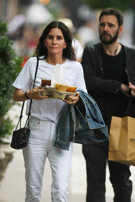 COURTENEY COX and Johnny McDaid Out in New York 08/26/2023