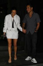 COURTNEY LAINE MAZZA Leaves Catch Steak in Los Angeles 08/04/2023